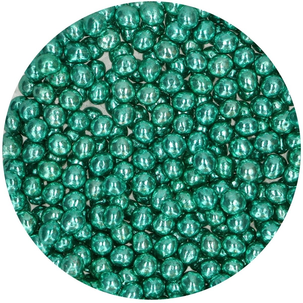 FunCakes Perles de Chocolat Croquant - Metallic vert 60g