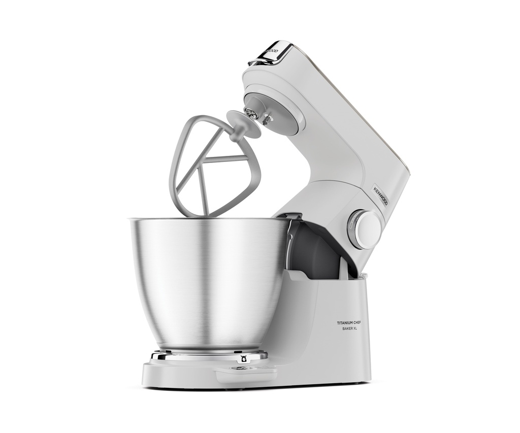 KENWOOD KVL65.001WH ROBOT TITANIUM CHEF BAKER XLBOL INOX 7L, BALANCE INTÉGRÉE, INTERFACE 1200W