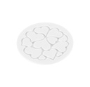 MOULE SILIKOMART MINI DECOR COEUR 60DIAM HT 2 MM SET DE 6 