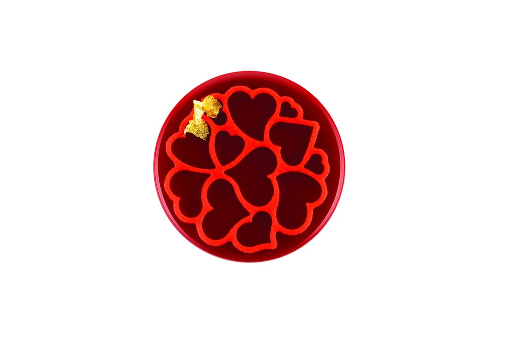 MOULE SILIKOMART MINI DECOR COEUR 60DIAM HT 2 MM SET DE 6 