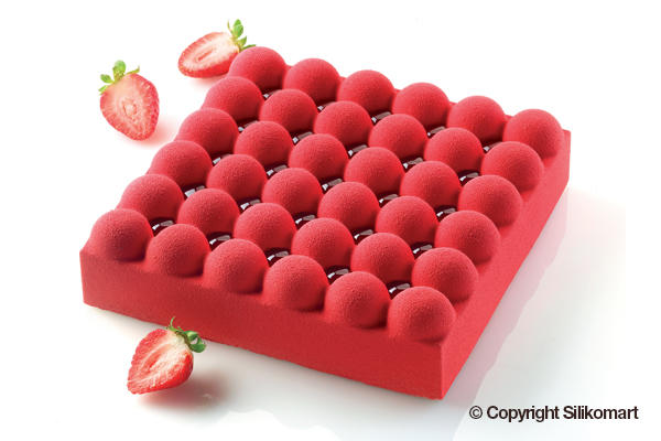 MOULE SILIKOMART BUBBLES 180 X 180MM H 50MM VOL 1400ML TORTAFLEX
