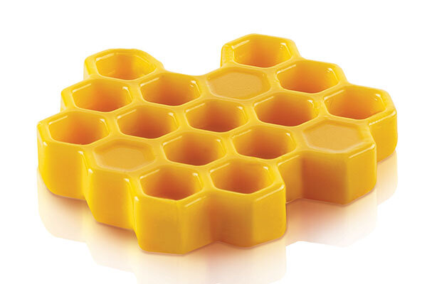 MOULE SILIKOMART MIEL8  NID D'ABEILLE Ø45 H 8MM