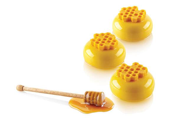 MOULE SILIKOMART MIEL8  NID D'ABEILLE Ø45 H 8MM