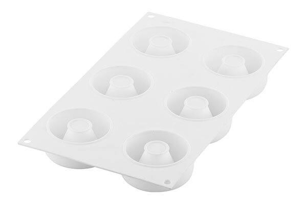 MOULE SILIKOMART OBLIO 95-DIAM 75 HT30MM6X 95ML-CURVEFLEX