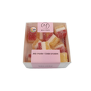 MALLOWS CUBE EN JELLY TRICOLORE JAUNE-BLANC-ROUGE 200GR