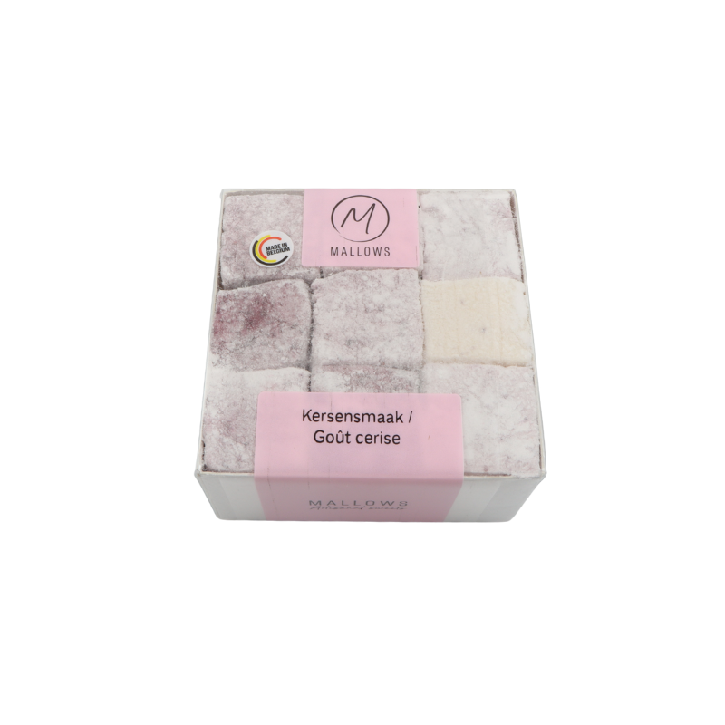 MALLOWS MARSHMALLOW CERISE 3 X 3 CM 18 PCS - 215GR