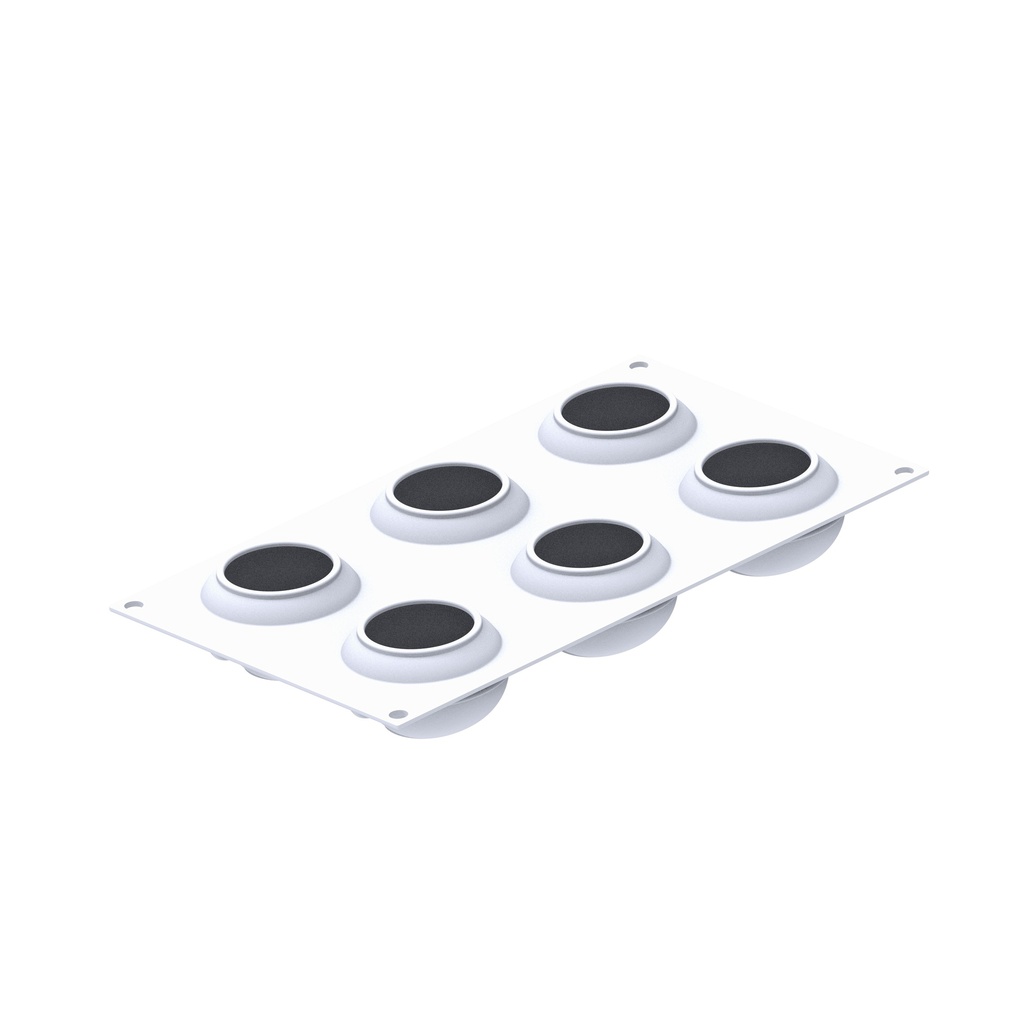 MOULE SILIKOMART MARITOZZO 135 - SET 2 SILICONE MOULDS N.6 ø68 HT 40 MM + N.12 68 X 31MM HT 25 MM