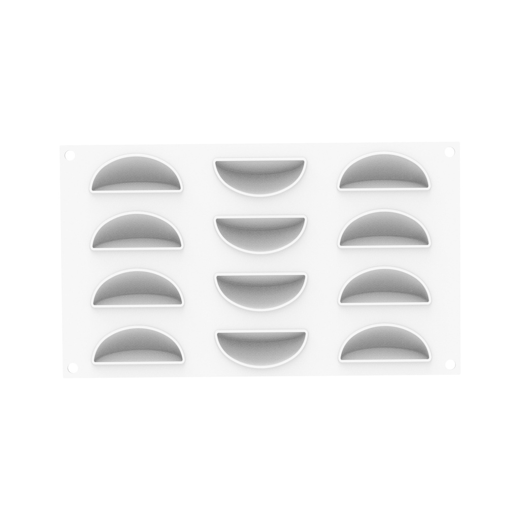 MOULE SILIKOMART MARITOZZO 135 - SET 2 SILICONE MOULDS N.6 ø68 HT 40 MM + N.12 68 X 31MM HT 25 MM