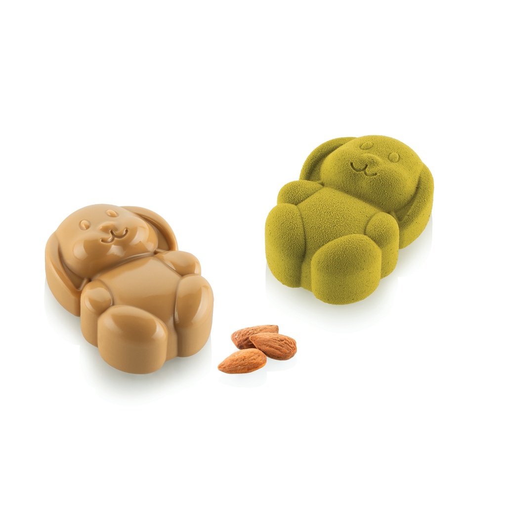 MOULE SILIKOMART RABBIT 70 - SILICONE MOULD N.8 76 x 50MM HT 29 MM + CUTTER