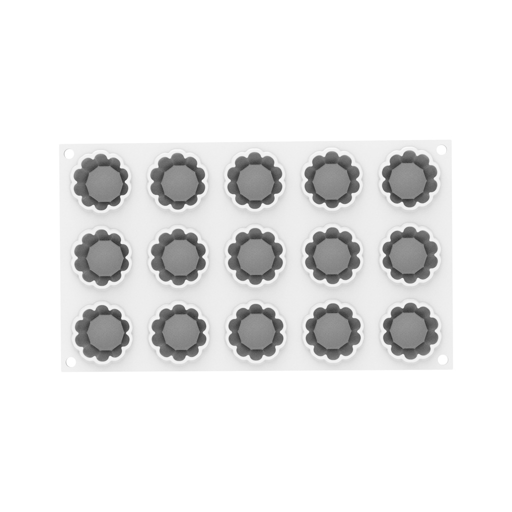 MOULE SILIKOMART CHARLOTTE 30 - SILICONE MOULD N.15 ø45 H 25 MM