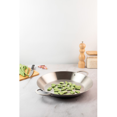 LACOR PLAT A PAELLA INOX TRICHEF 40X6CM TOUS FEUX  - 6 PERSONNES