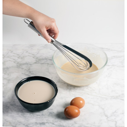 LACOR FOUET INOX 18/10 A/SPATULE SILICONE 32CM