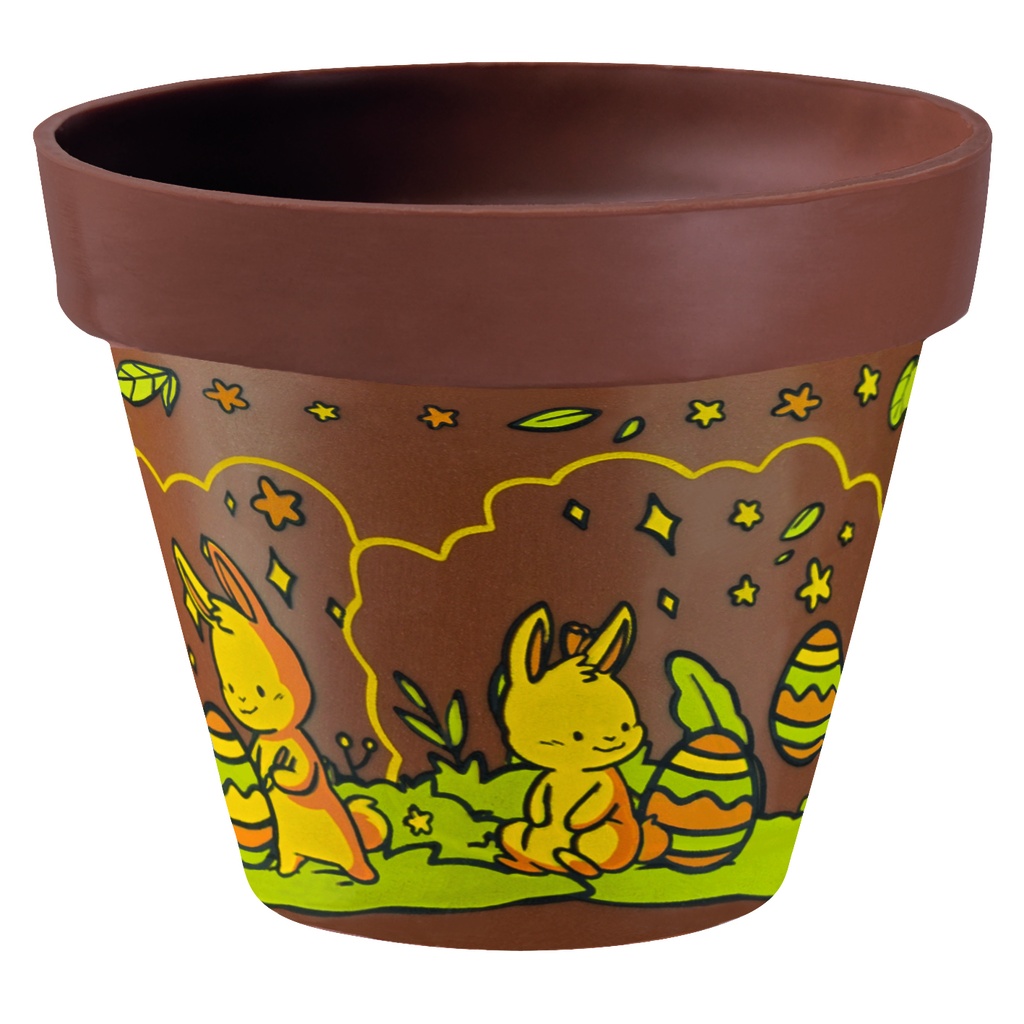 088176 PCB-BEDRUKT VEL EIERZOEKOPDRACHT VOOR KLEINE POT 25,8X9,8CM 20 STUKS ***S/CDE***