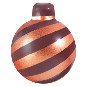 060485 PCB BOULES DE NOËL CN CANDY BRONZE 3 DESIGNS 3,7X3 CM 72PCES ***S/CD***