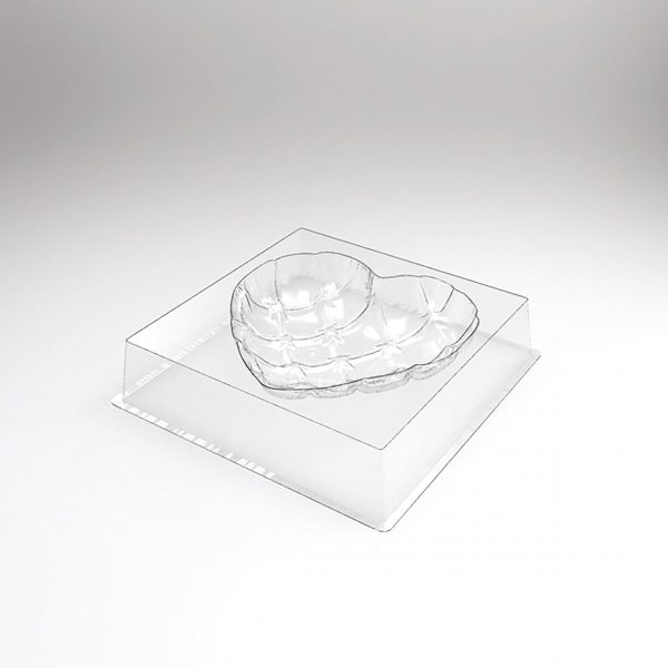 070516 PCB MOULES ENTREMETS COEUR MATELASSÉ POUR 30 PIÈCES 14,5X14,5 CM 30PCES ***S/CD***