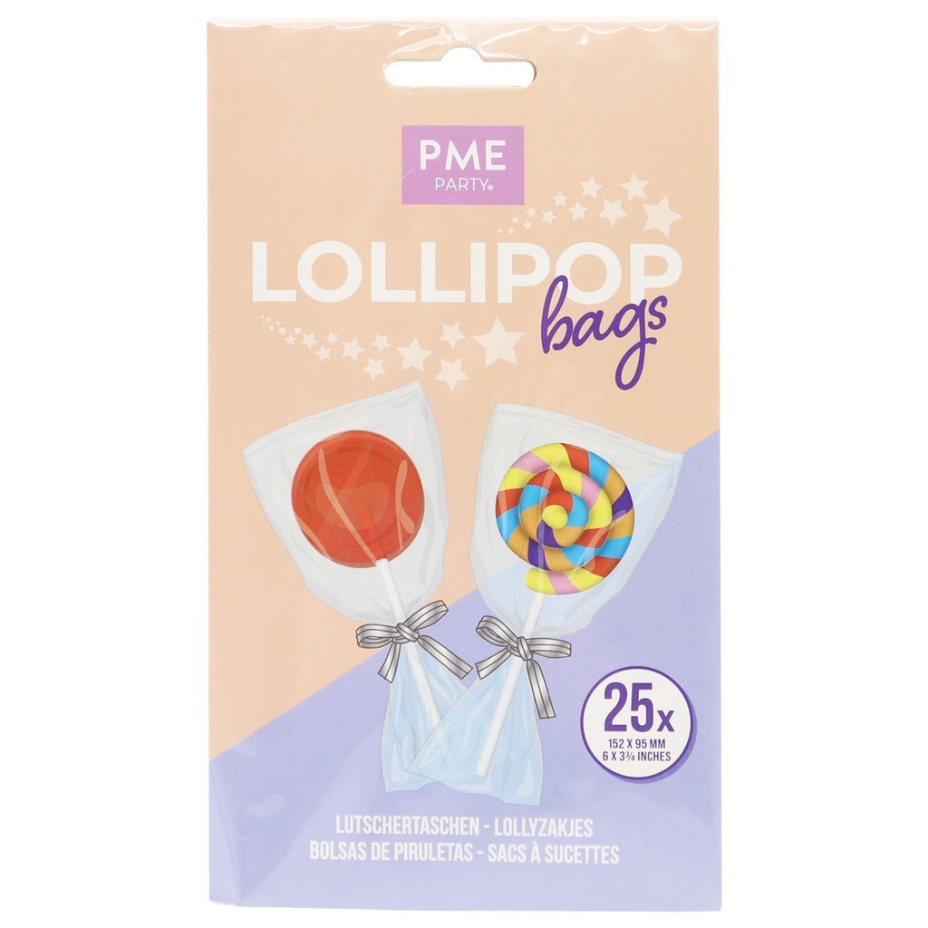 PME KIT SACHET SUCETTE 152X95MM + ATTACHE 25 + 25 PIECES