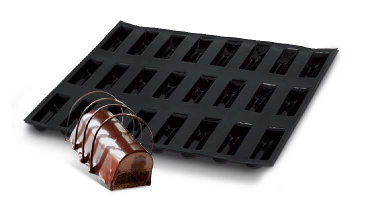 *FF* FP-07039 FLEXIPAN® ORIGINE MINI BUCHETTE 30X20CM 8EMP 31,7X26,2CM 9,5X4CM H3CM