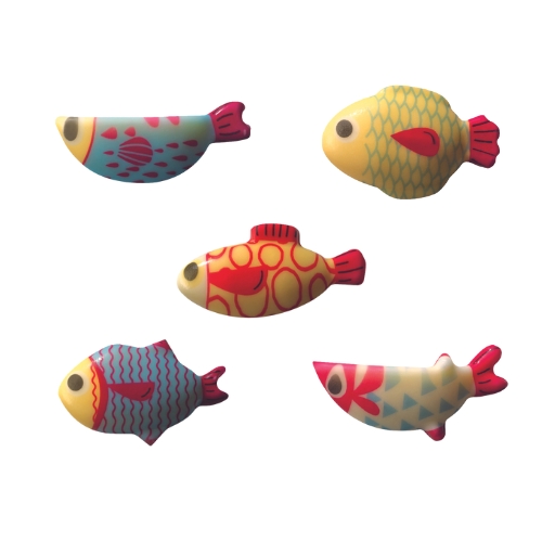 088231 PCB POISSONS CB LA BANDE À MAURICE 5 DESIGNS 96PCS ***S/CDE***