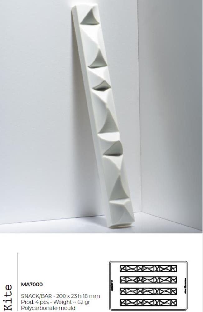 PRALINEVORM POLYCARBONAAT STAAFJES KITE XL 62GR