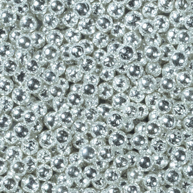 *FF*1057323 PERLES ARGENTÉES 4 MM 10 KG ***S/CDE***