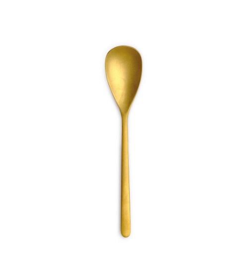 COMAS CANADA VINTAGE GOLD COFFEE SPOON 18%