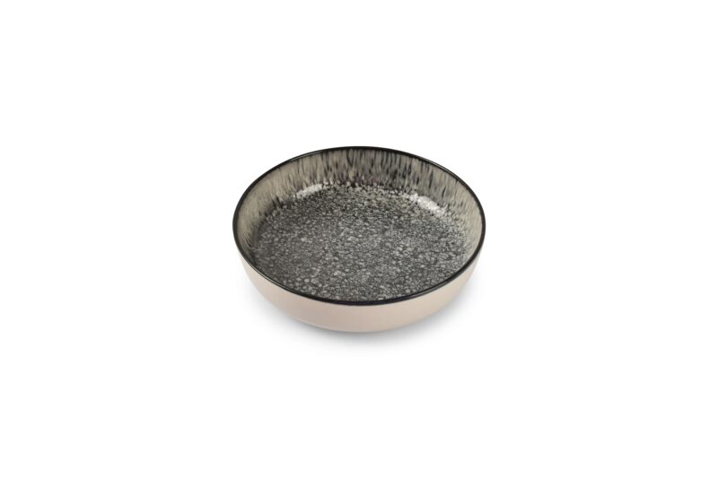 ONA GRAVEL BLACK SOUP PLATE 18.5XH5CM - 204322