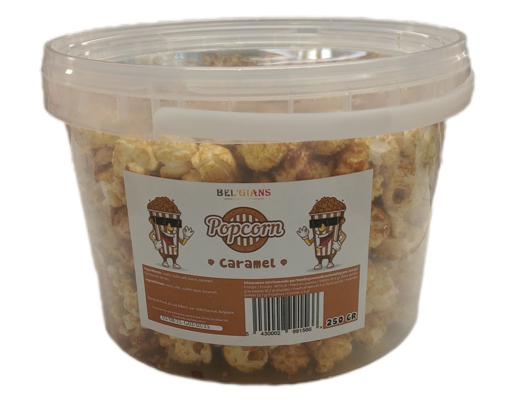 BEL'GIANS POPCORN CARAMEL 250GR