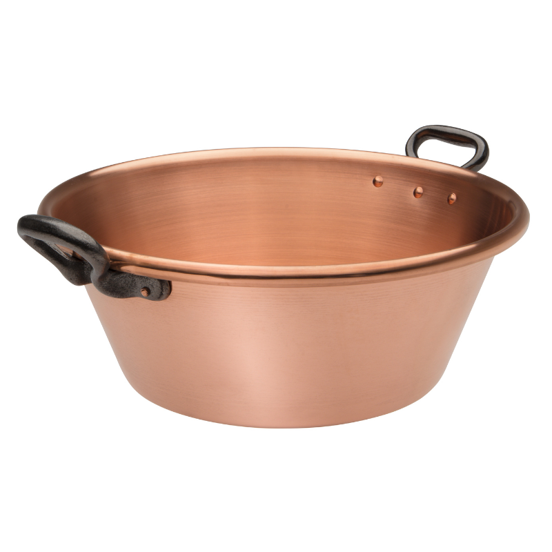 BAUMALU JAM PAN 26CM COPPER INDUCTION 2 HANDLES 3L
