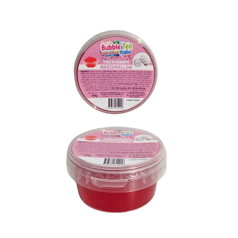 BLACK COFFEE FRUIT PEARLS 250GR MARSHMALLOW FLAVOUR P/BUBBLE TEA