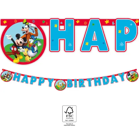 MICKEY RTH FSC GUIRLANDE EN PAPIER 1pc