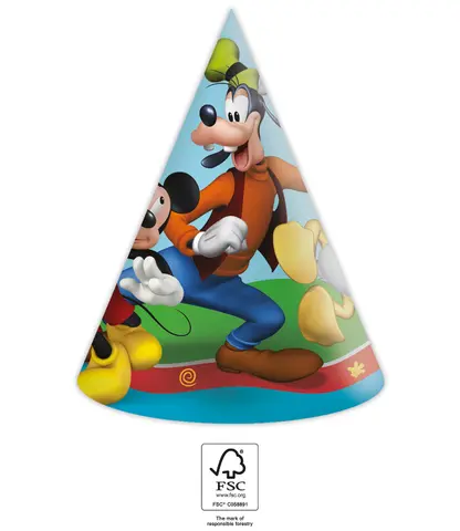 MICKEY RTH FSC CHAPEAUX EN PAPIER 6pcs