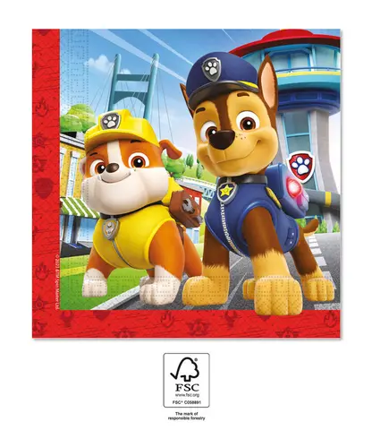 PAW PATROL HERO SERVIETTES EN P