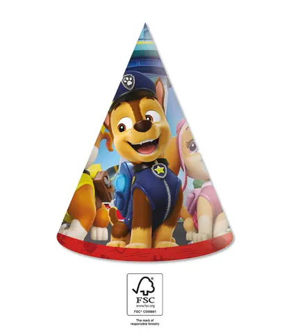 PAW PATROL CHAPEAUX EN PAPIER 6pcs