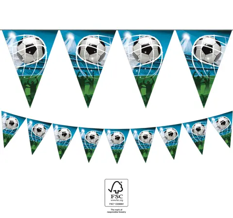 SOCCER FANS PAPIER GUIRLANDE DRAPEAUX