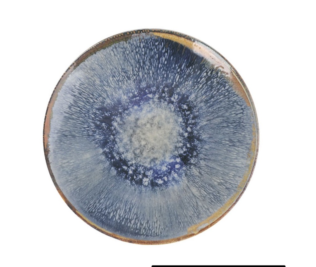 AELIA MONACO PLATE 20CM BLUE/BEIGE STONEWARE- AE26104