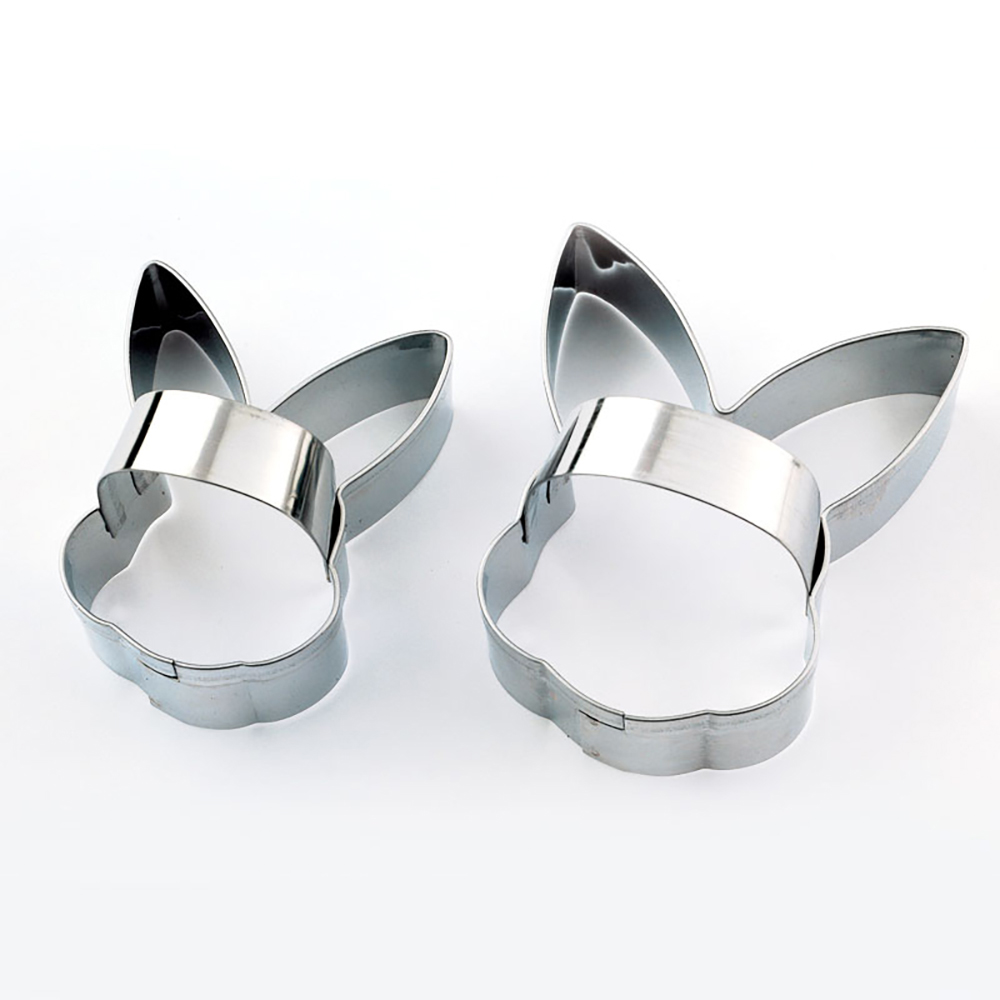 STAINLESS STEEL RABBIT HEAD CUTTER 2 ASSORTED