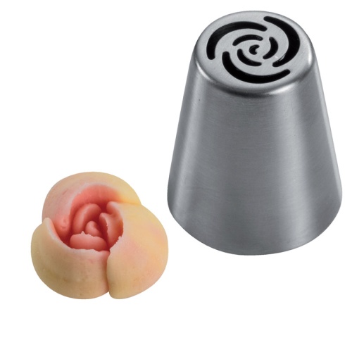 DOUILLE DE GLACAGE INOX ROSE 3 PETALE BX0055