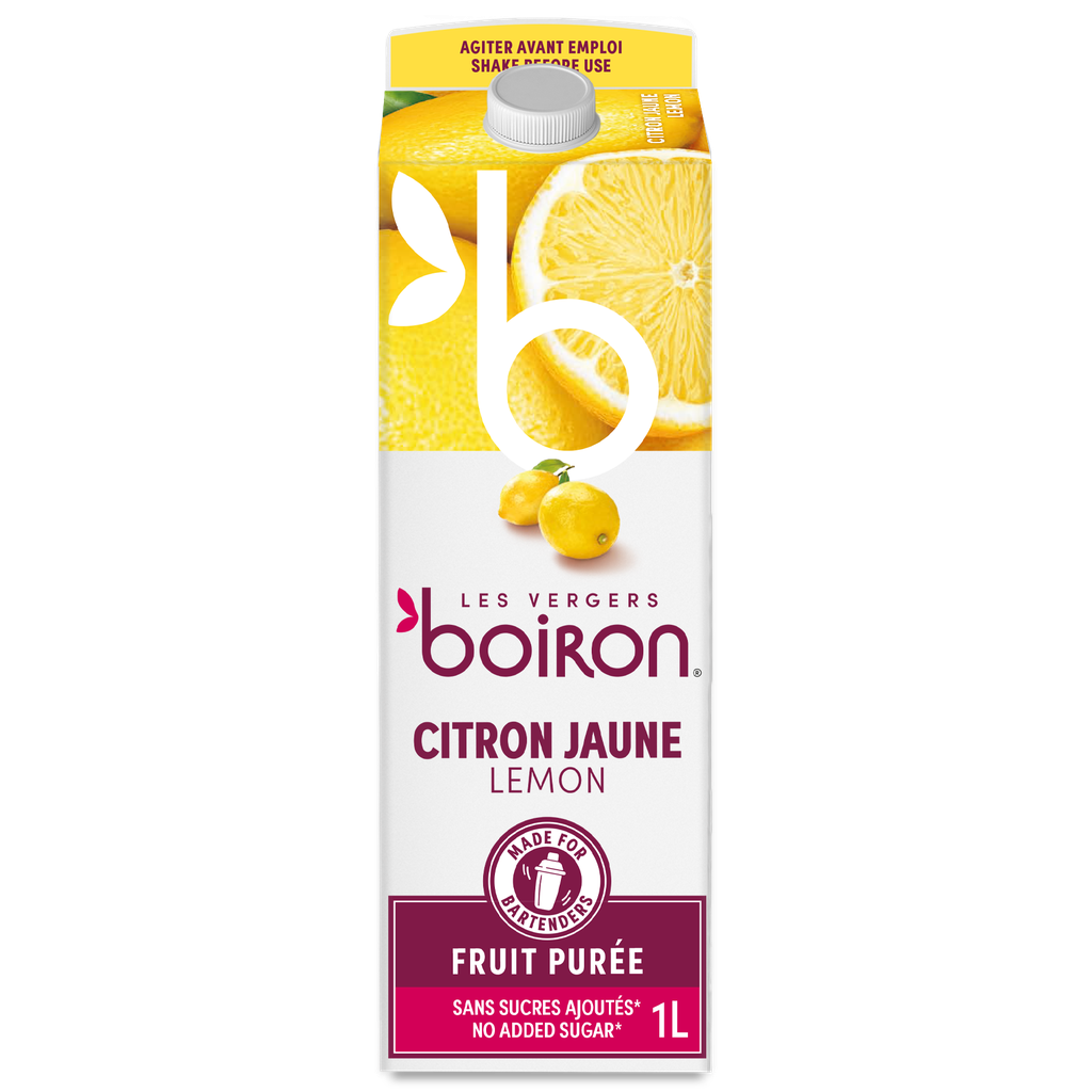 BOIRON PUREE DE CITRON JAUNE PASTEURISEE 100% 1L