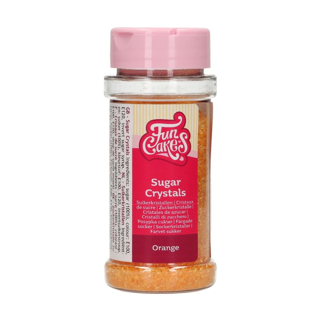 FunCakes Fine Sugar Crystals Orange 80g