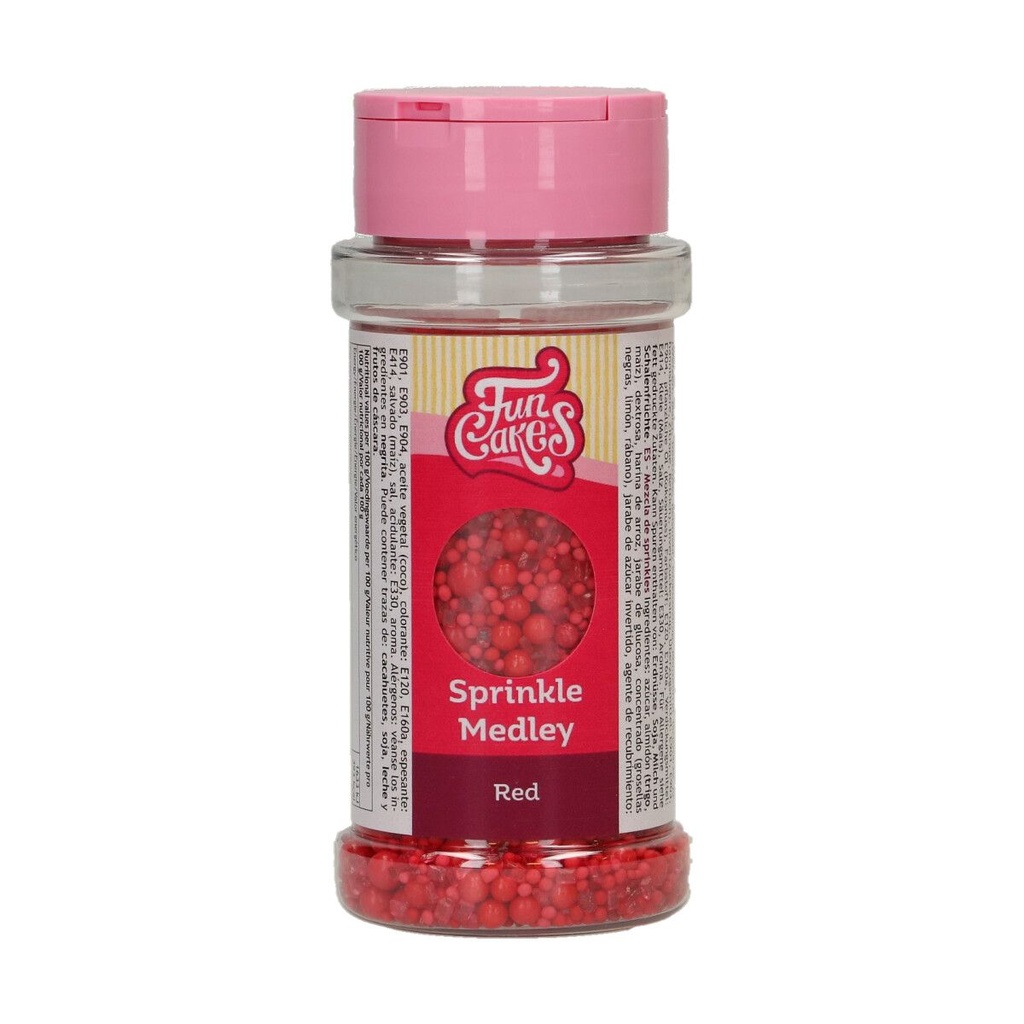 FunCakes SUGAR DECORATION MIX Red 70g