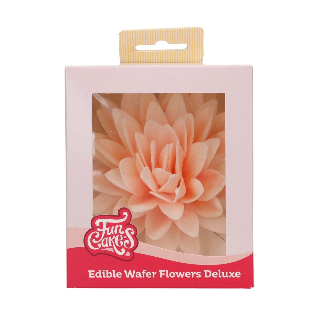 FunCakes Oplaatbloemen Oranje Ombre Pioenroos 12,5cm
