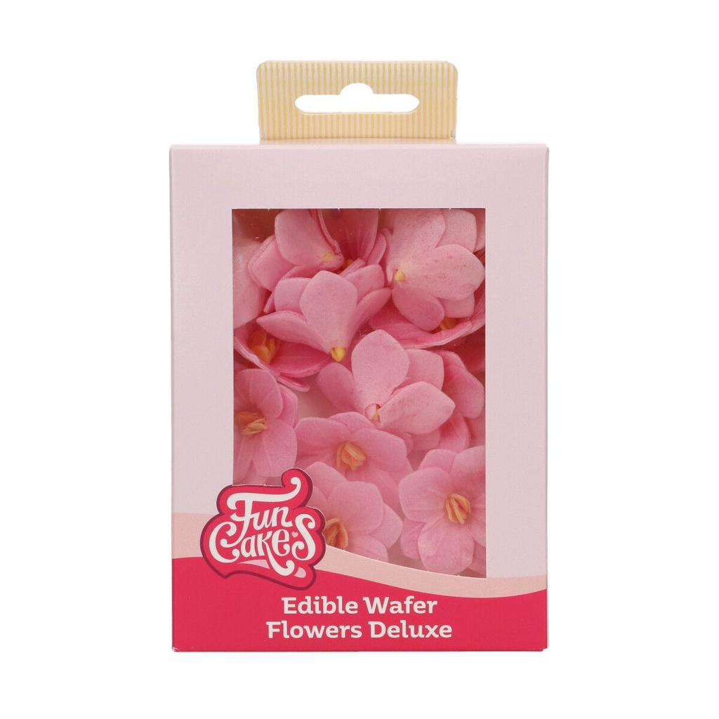 FunCakes Wafer Flowers Small Pink Hydrangea 18 pcs