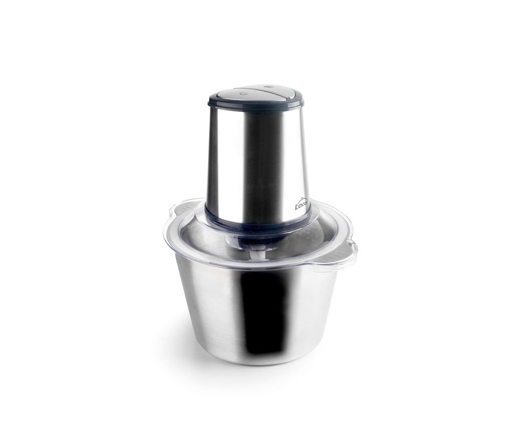 LACOR HACHOIR-EMINCEUR LEGUMES-HERBES-FRUITS SECS INOX 300W - 2.0L - 4 LAMES