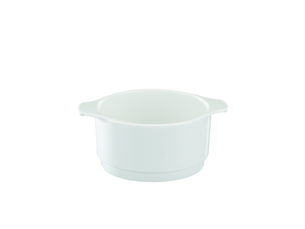 WACA MELAMINE KOM 35CL WIT 11XH5.7CM 2 PINS RECHT MODEL - 1864-70