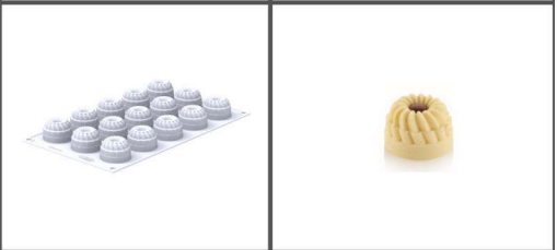 SILIKOMART ROUND MOLD ø40 H 27 MM "PLEIN COEUR" 15 CAVITIES OF 27ML