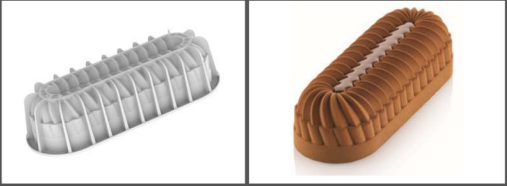 SILIKOMART SLOPE LOG MOLD 1050 - 250X80 H 80 MM - 1050ML