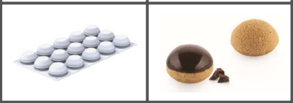 SILIKOMART BIGNÈ PERFETTO MOLD 30 - ø45 H 25 MM - 15 CAVITIES OF 30ML