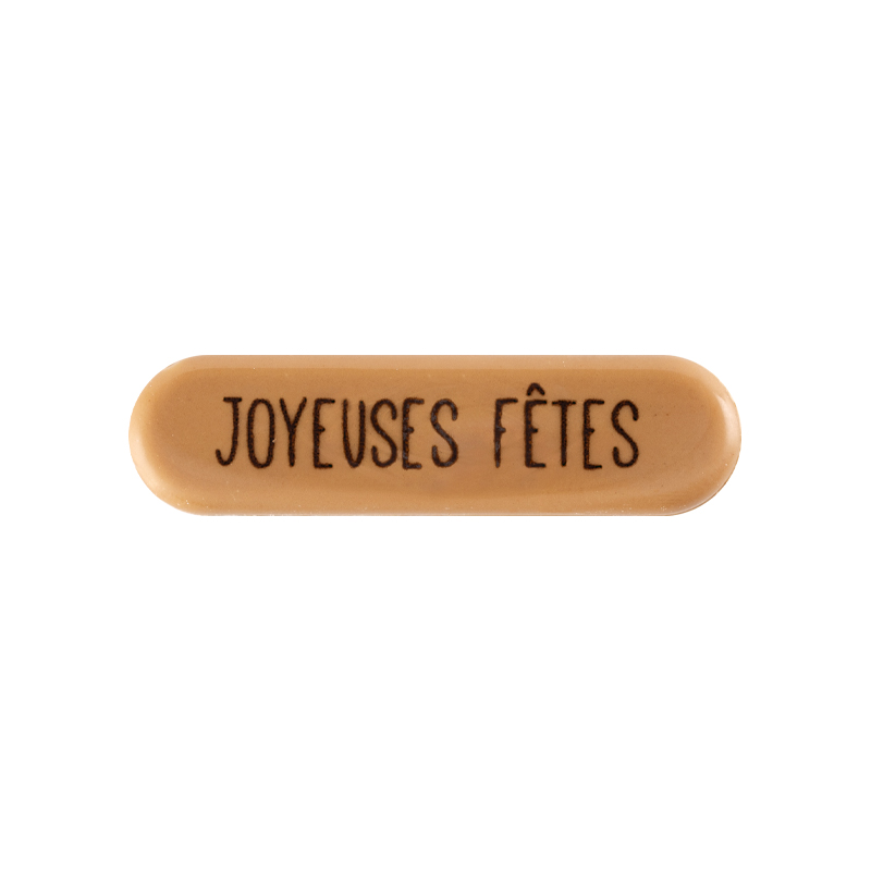 2015782 Plate Joyeuses fêtes 5,5x1,5 cm 160pcs ***ON/ORDER***