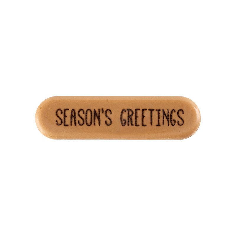 2015780 Plate Season's greetings 5,5x1,5 cm 160pcs ***ON/ORDER***