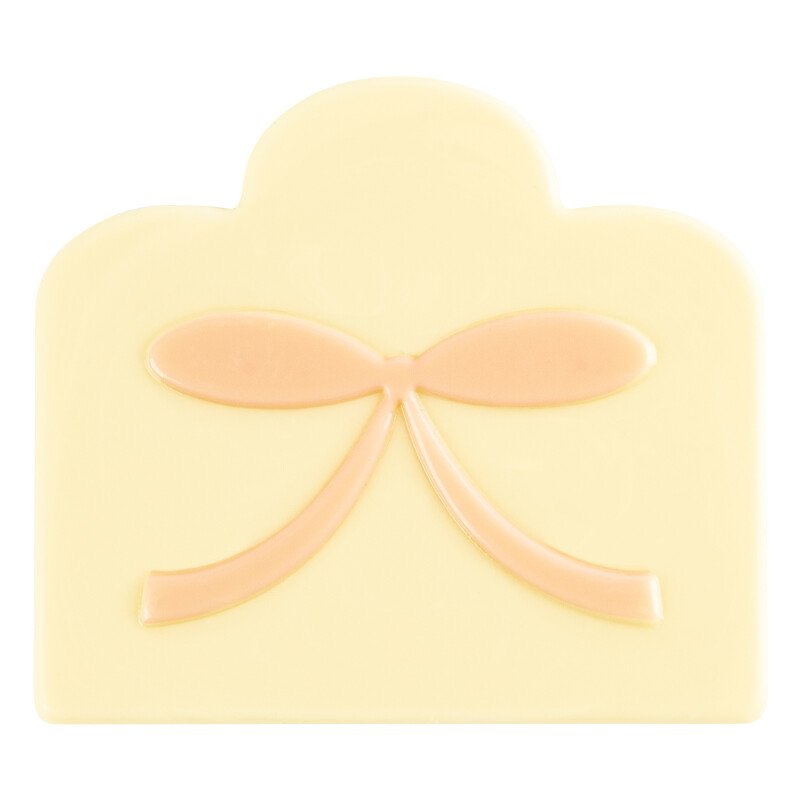 2015410 Cake end with pink bow 9 cm 40pcs ***ON/ORDER***